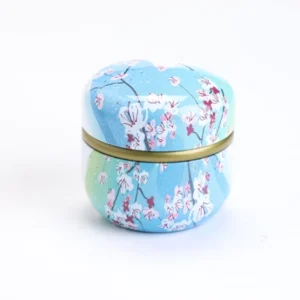 Style C Floral Airtight Matcha Canister Double Seal Tea Storage